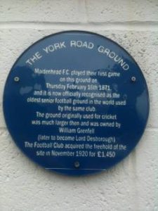 Maidenhead United_Blue Plaque