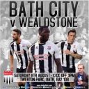 SOTR – Bath City – Sat 8 Aug -KO 3.00pm