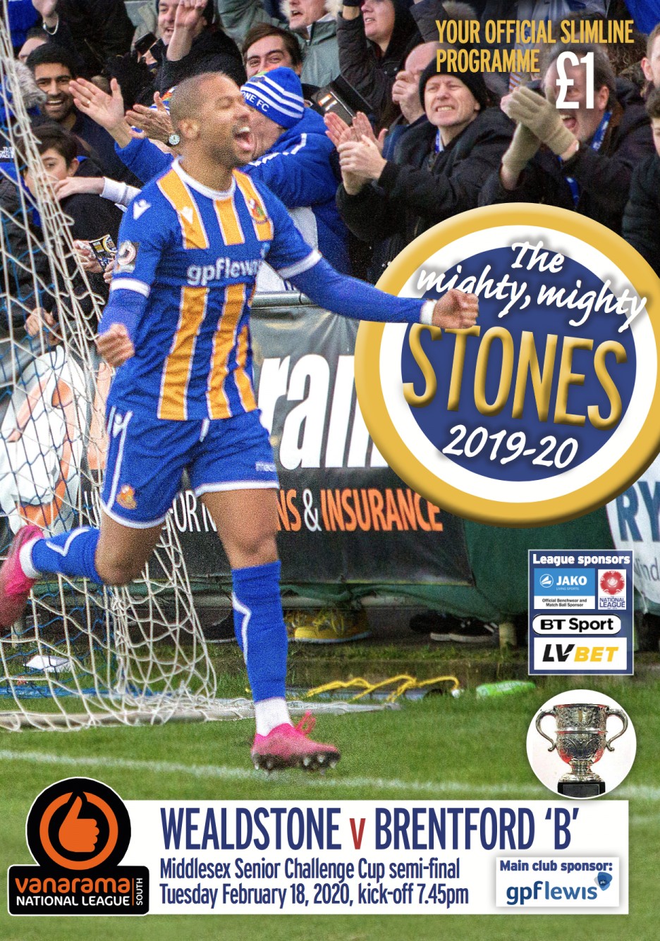 Wealdstone FC History » 20200218_Brentford_B_proggie_cover